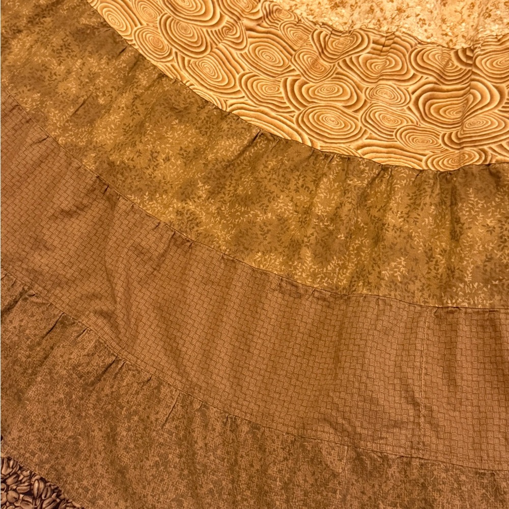 Handmade Brown Tiered Skirt Great condition - Picture 8 of 9